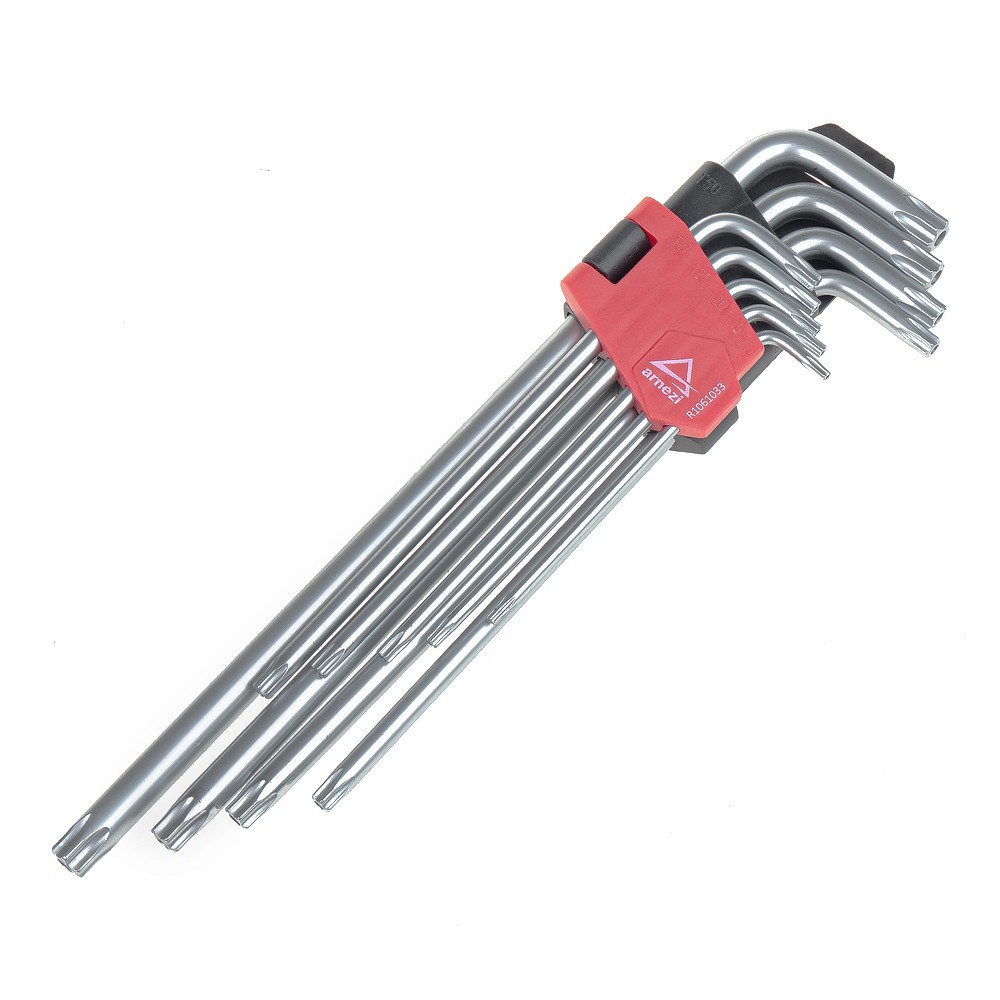 ARNEZI Набор имбусовых ключей Torx с отверстием 9пр длинные