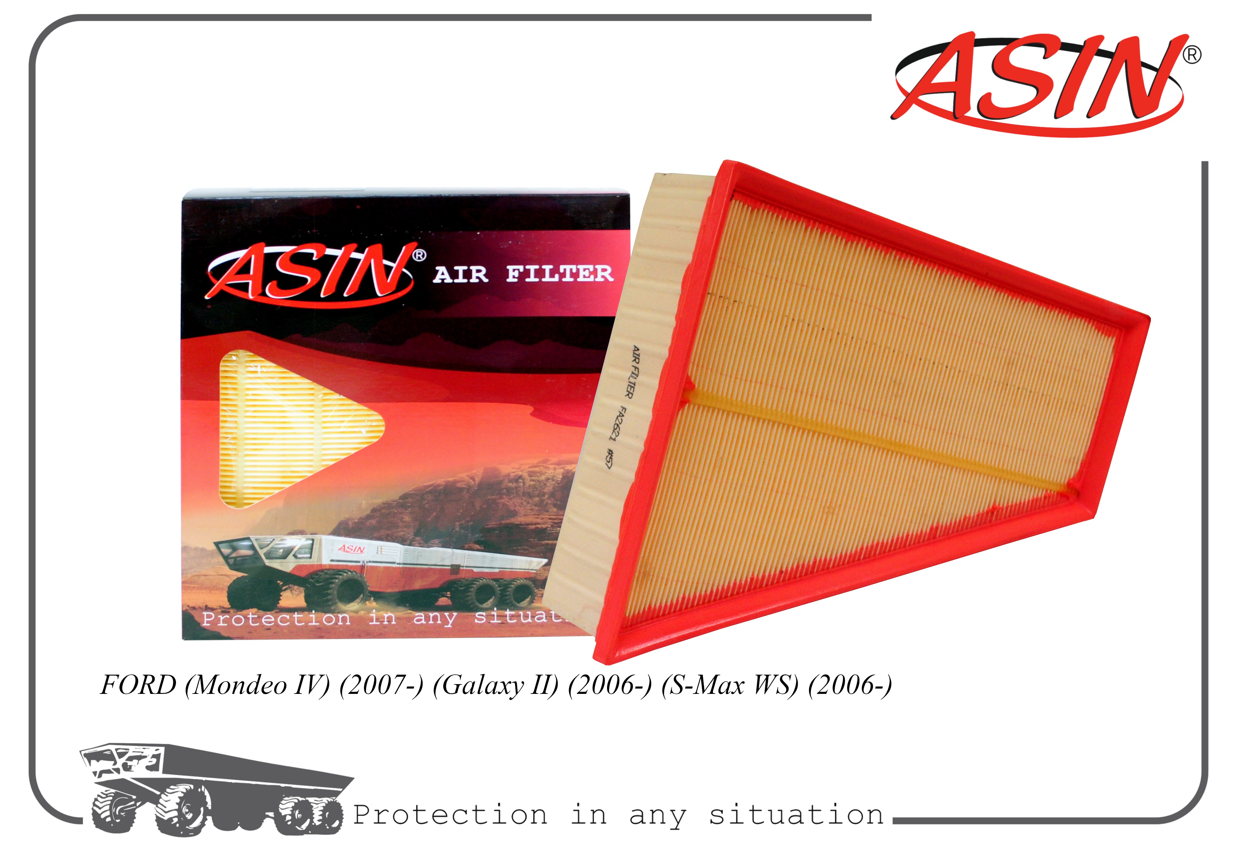 ASIN Фильтр воздушный ASINFA2621