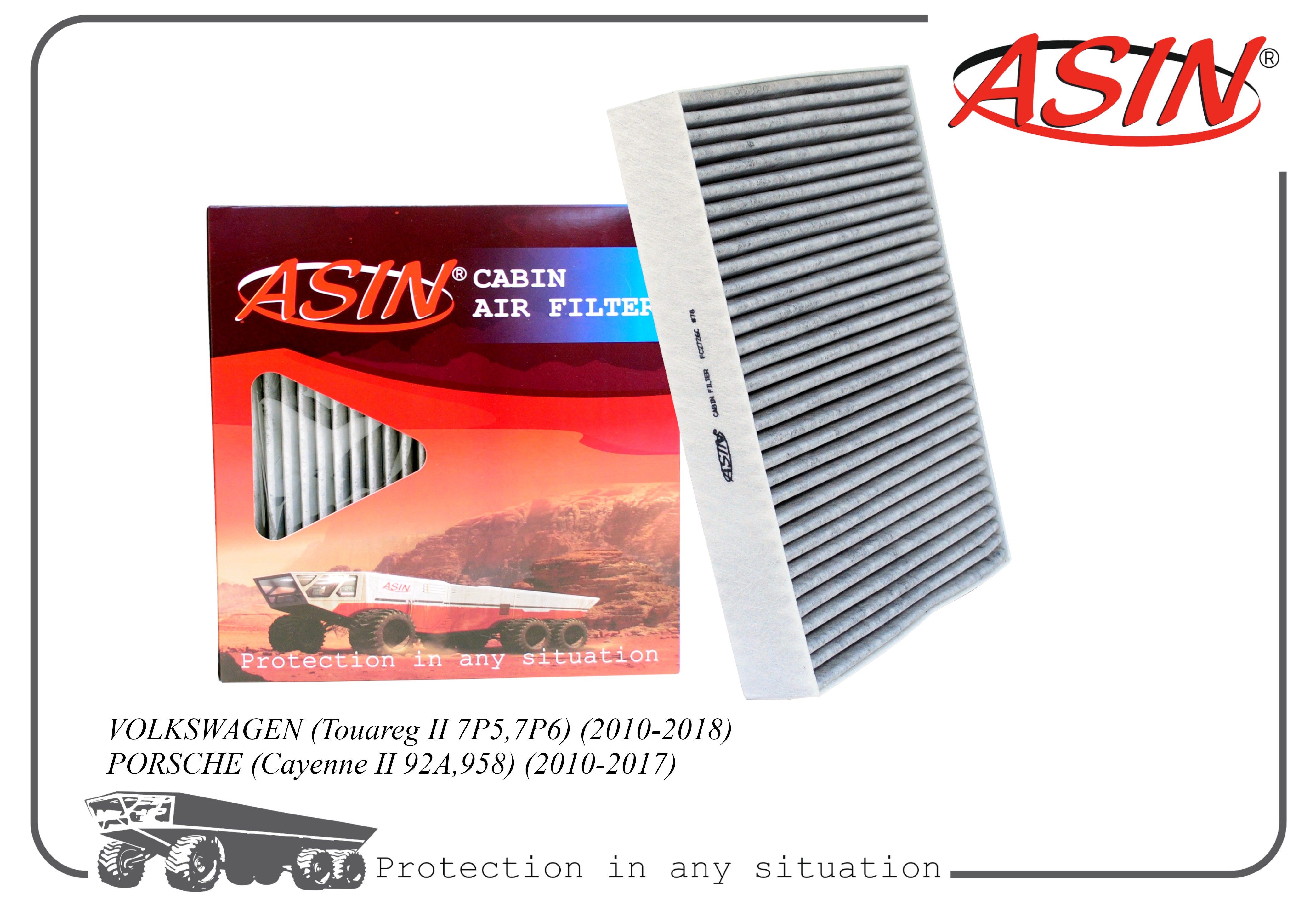 ASIN Фильтр салона угольный ASINFC2726C