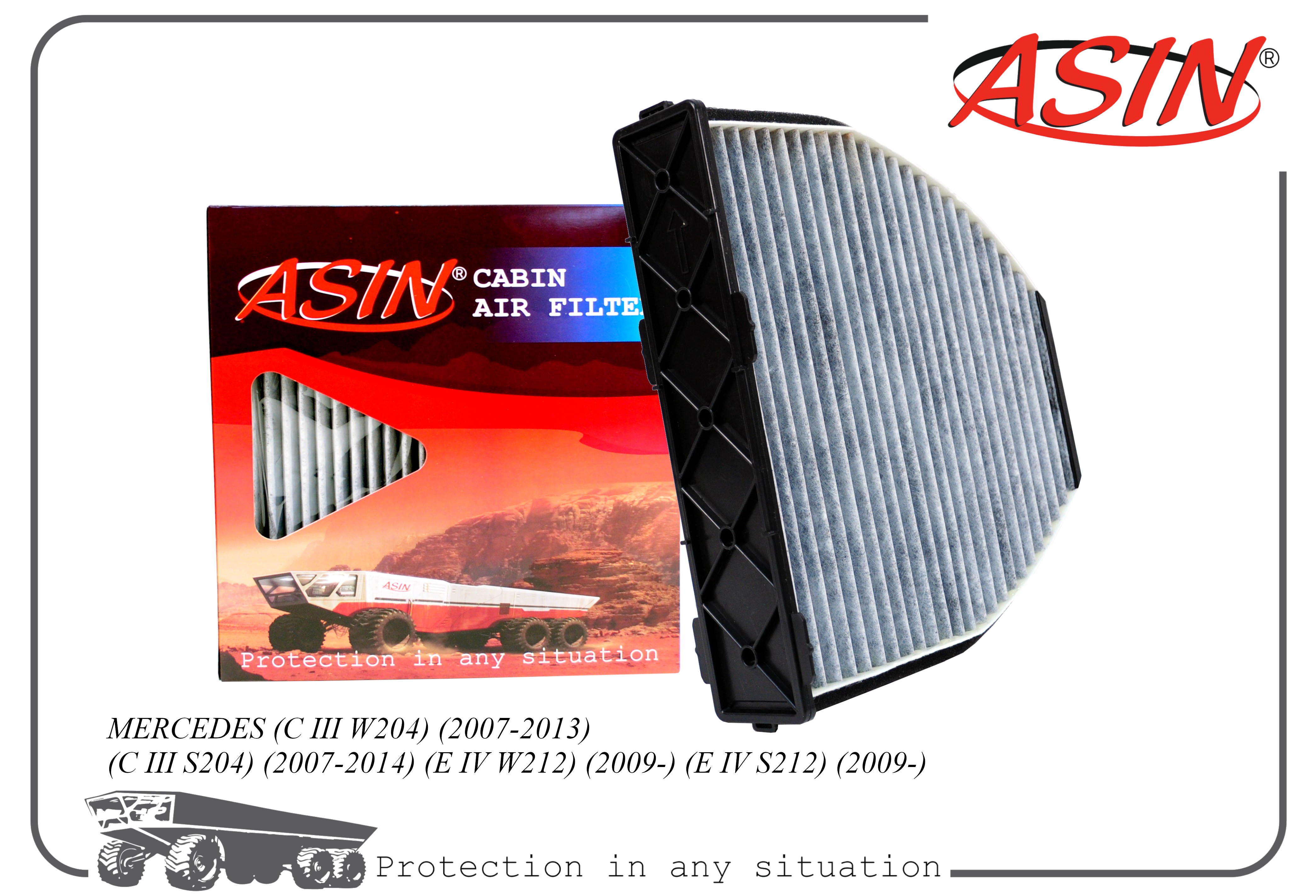 ASIN Фильтр салона угольный ASINFC2771C