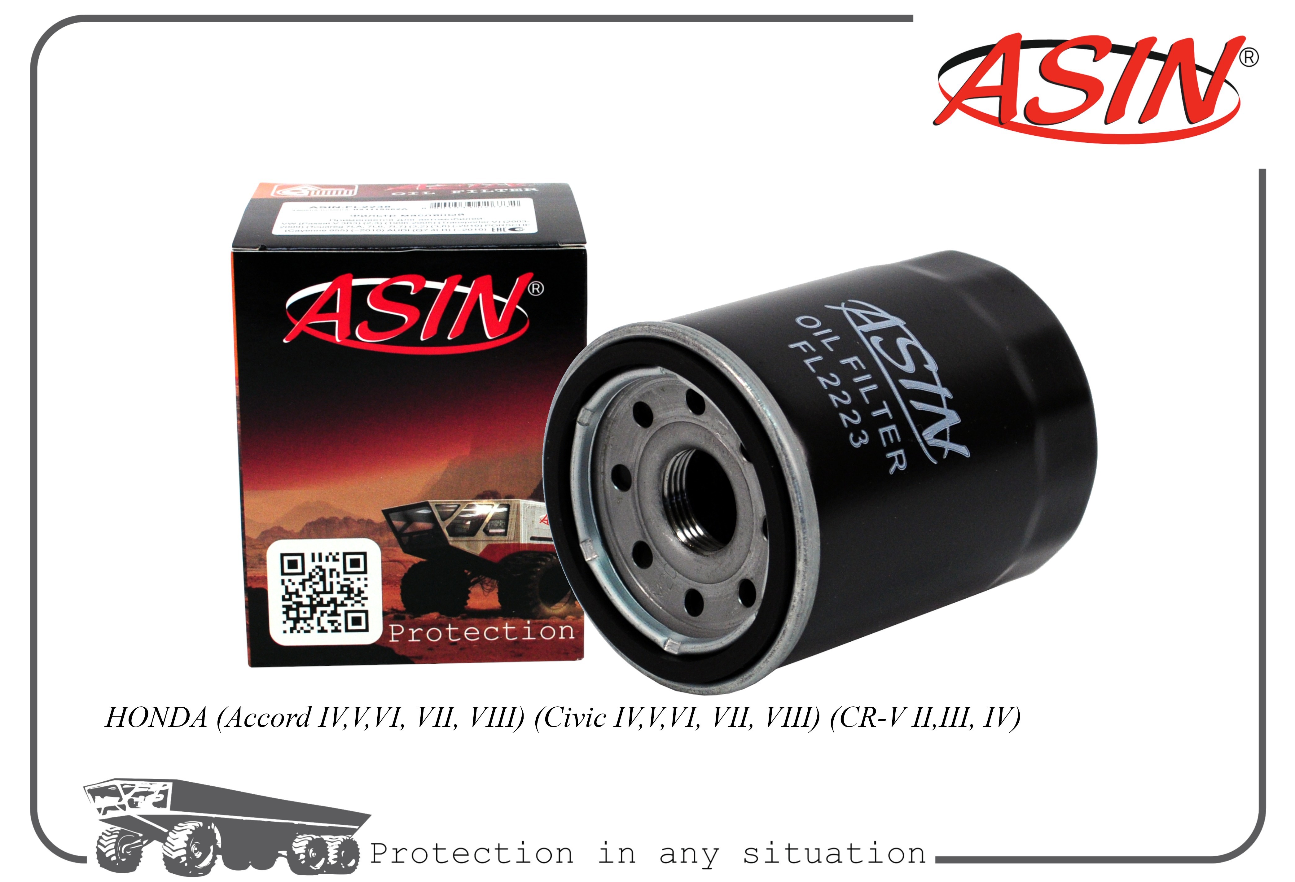 ASIN Фильтр масляный ASINFL2223