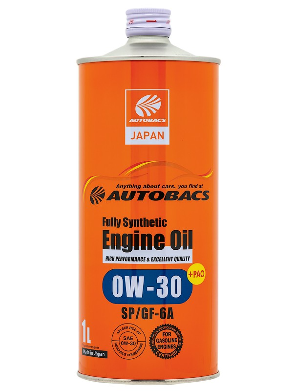 AUTOBACS ENGINE OIL SAE 0W30 API SP ILSAC GF-6 FULLY SYNTHETIC