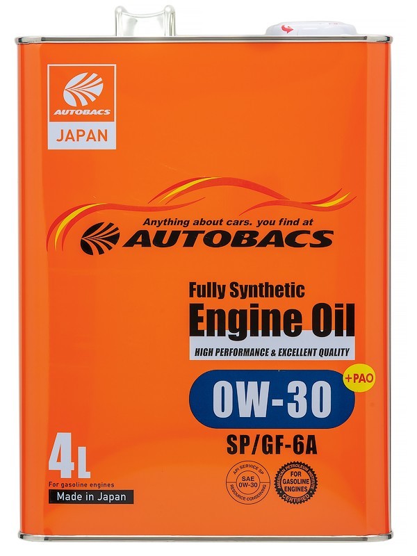 AUTOBACS a00032234 - моторное масло, вязкость 0W-30, объем 4 л