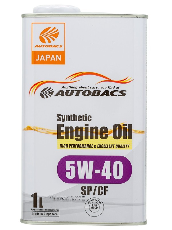 AUTOBACS ENGINE OIL SYNTHETIC 5W-40 SP/CF