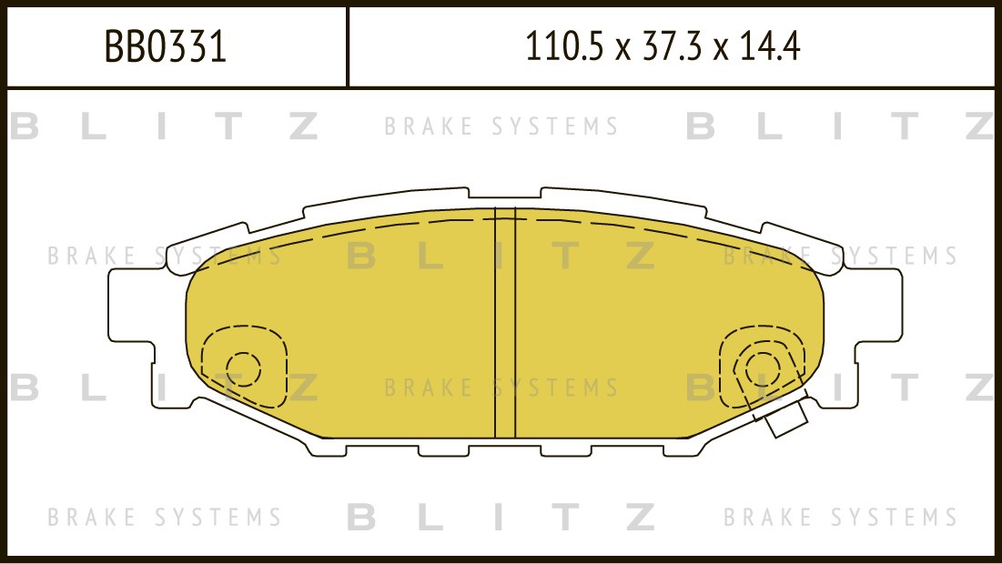 BLITZ Колодки тормозные BB0331
