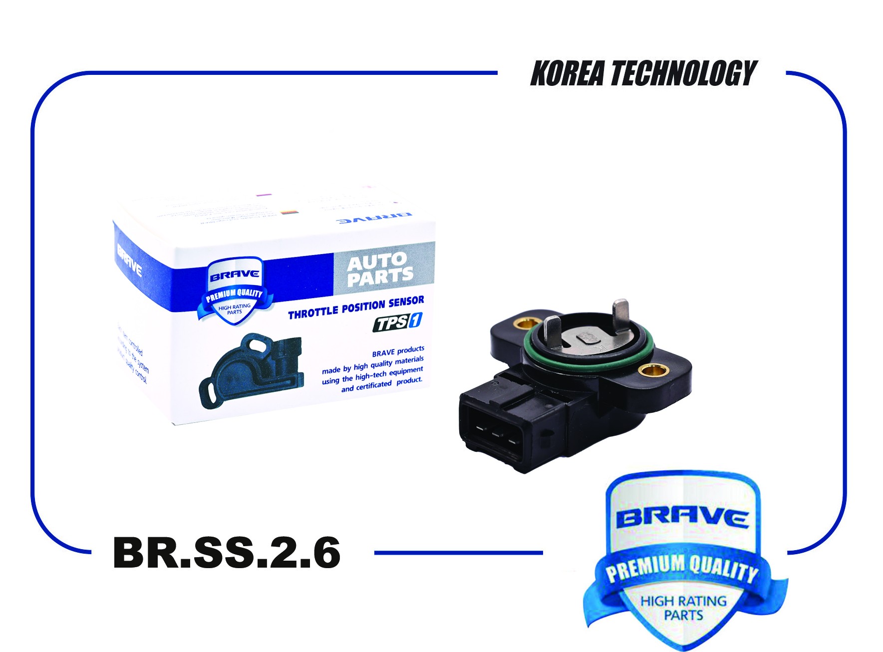 BRAVE Датчик заслонки дроссельной BRSS26