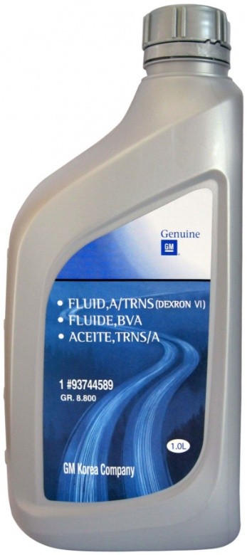 DAEWOO 93744589 - масло трансмиссионное, объем 1 л, тип получения Синтетическое