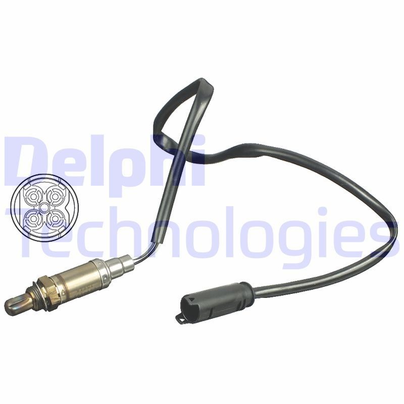 DELPHI es1111112b1 - датчик кислородный, количество полюсов 4