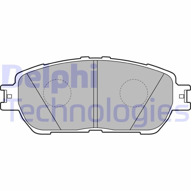DELPHI lp2132 - колодки тормозные, длина 143,3 мм