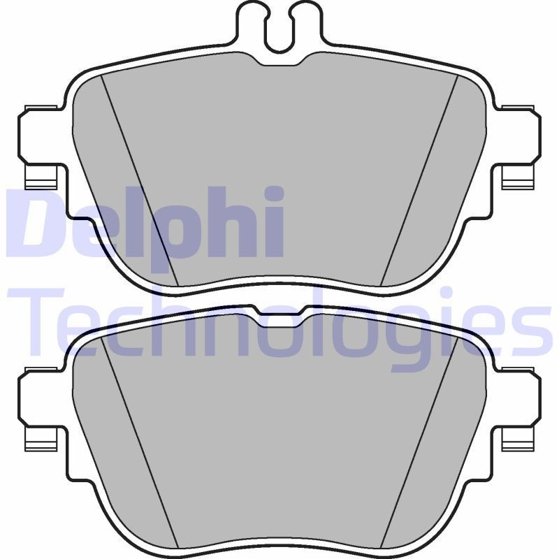 DELPHI Колодки тормозные LP3262