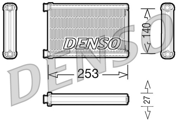 DENSO Радиатор отопителя DRR05005