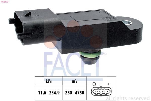 FACET 103173 - датчик давления, напряжение 0,25; 4,75 V