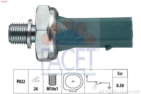 FACET Датчик давления масла 70139