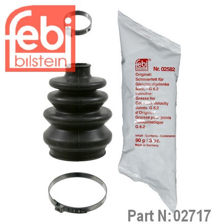 FEBI Пыльник ШРУС 02717