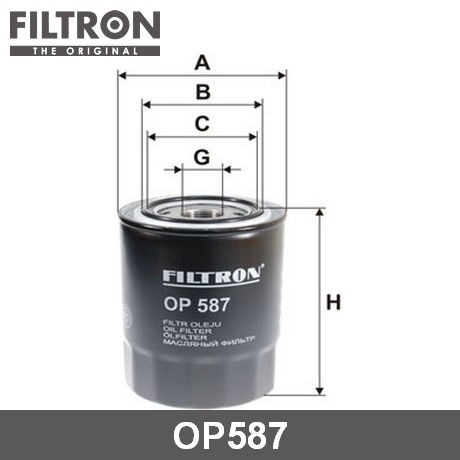 FILTRON Фильтр масляный OP587