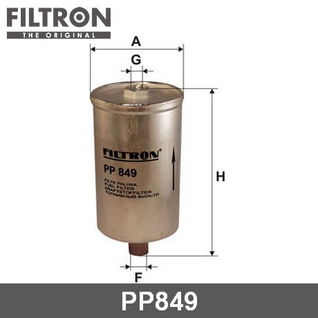 FILTRON Фильтр топливный PP849