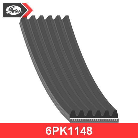 GATES Ремень поликлиновой 6PK1148