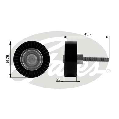 GATES Ролик обводной T38054