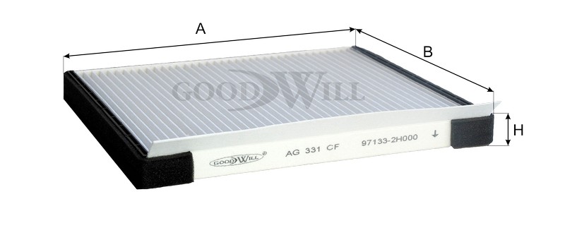 GOODWILL Фильтр салона AG331CF