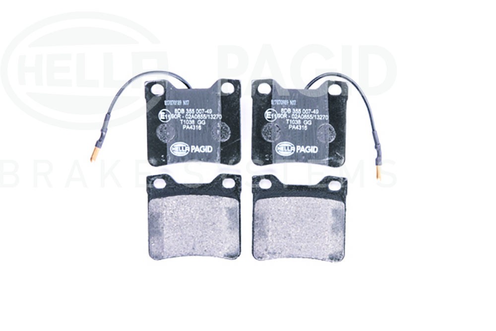 HELLA | PAGID 8db355007491 - колодки тормозные, толщина 17 мм, высота 57,5 мм