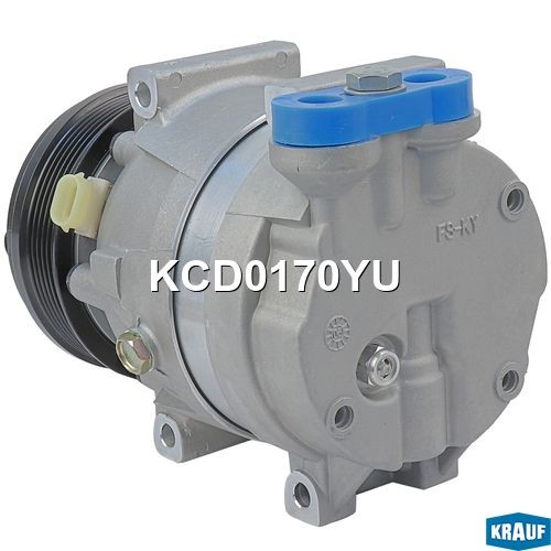 KRAUF kcd0170yu - компрессор кондиционера, длина 215 мм, диаметр 54; 36.5; 84; 84; 120 мм