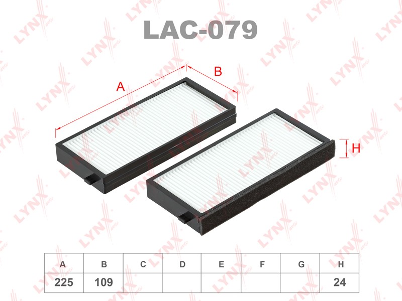 LYNX Фильтр салона LAC079