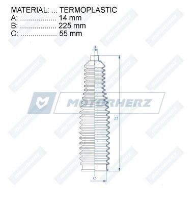 MOTORHERZ rdz0031mg - пыльник рейки рулевой