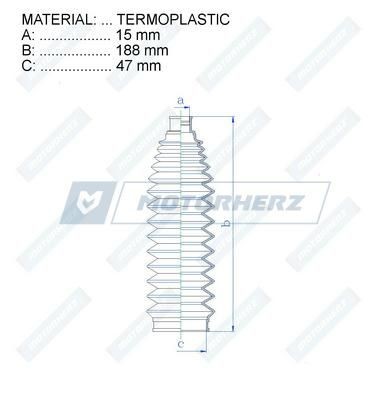 MOTORHERZ rdz0613mg - пыльник рейки рулевой