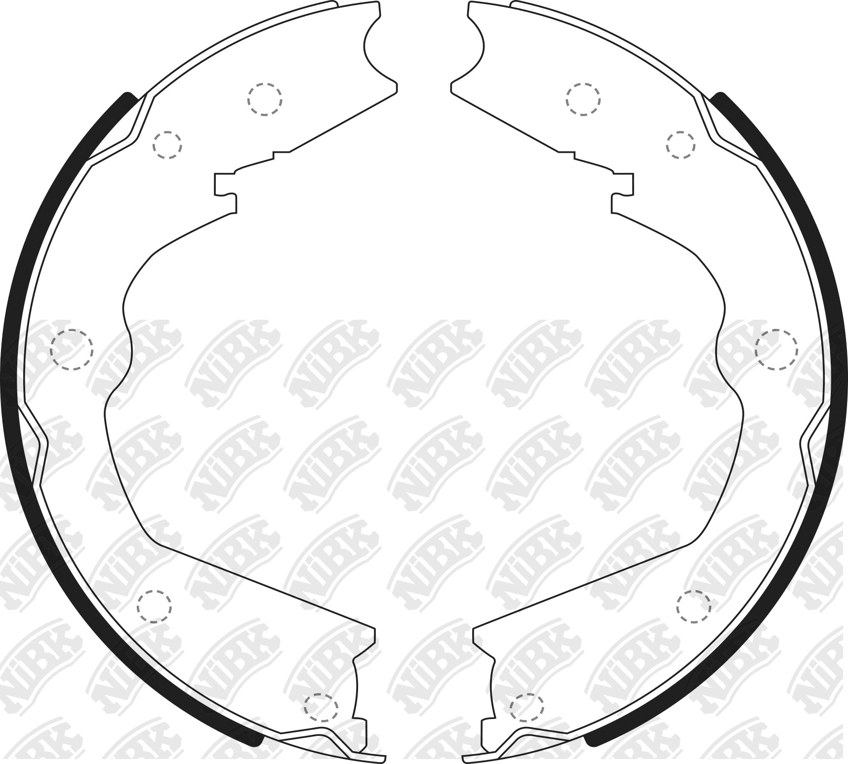 NIBK Колодки тормозные FN0690