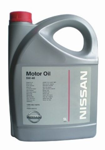 NISSAN MOTOR OIL SAE 5W-40