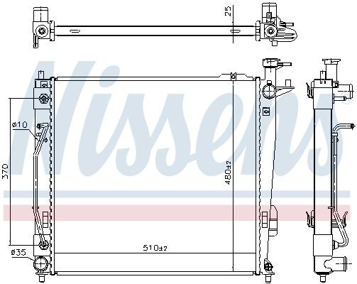 NISSENS 675046 - радиатор охлаждения