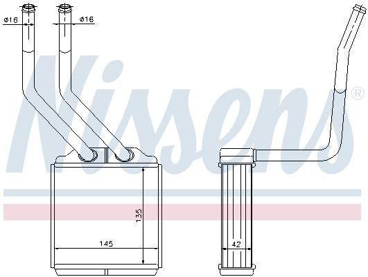 NISSENS 71776 - радиатор печки