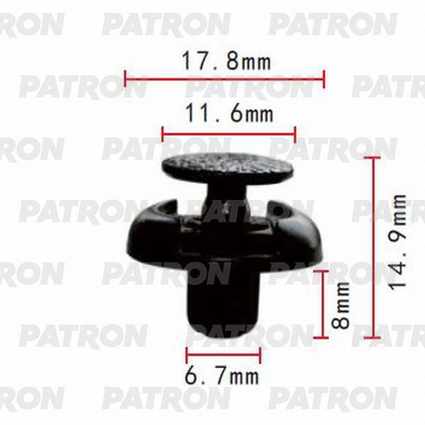 PATRON Клипса пластмассовая