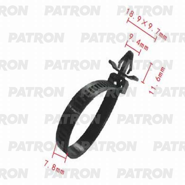 PATRON Клипса пластмассовая