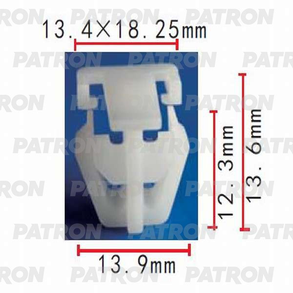 PATRON Клипса пластмассовая