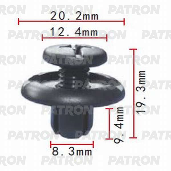 PATRON Клипса пластмассовая