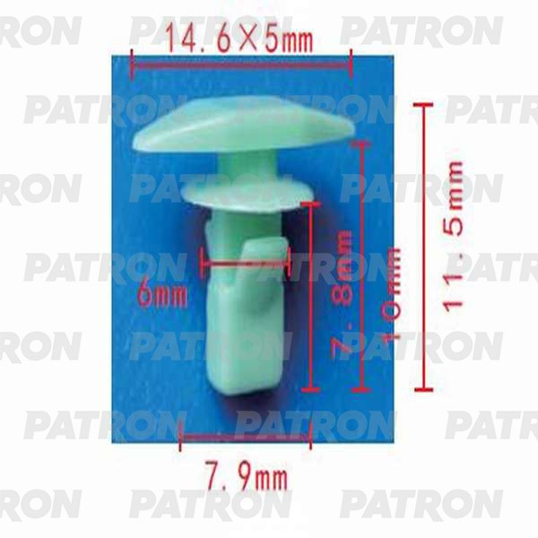 PATRON Клипса пластмассовая