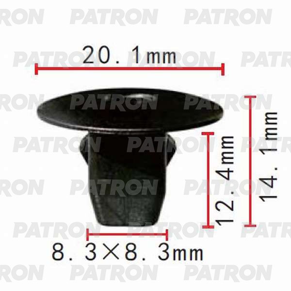PATRON p370067 - клипса, марка машины ACURA; HONDA