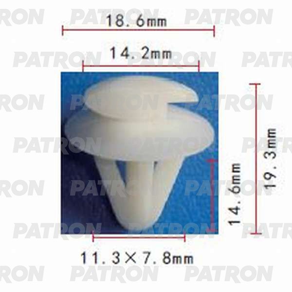 PATRON Клипса пластмассовая