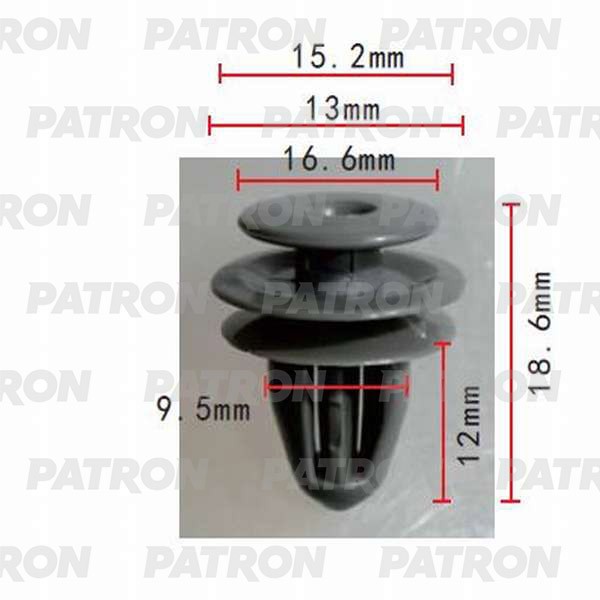 PATRON Клипса пластмассовая