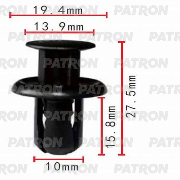 PATRON Клипса пластмассовая