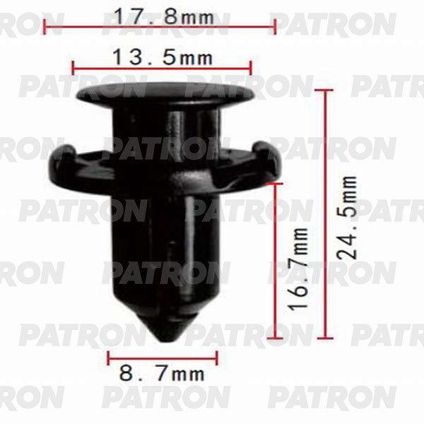 PATRON Клипса пластмассовая