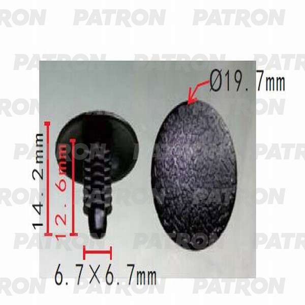 PATRON Клипса пластмассовая