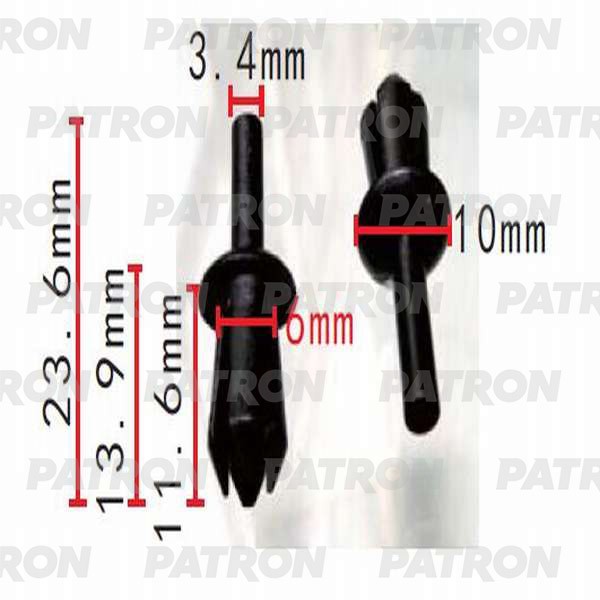 PATRON Клипса пластмассовая