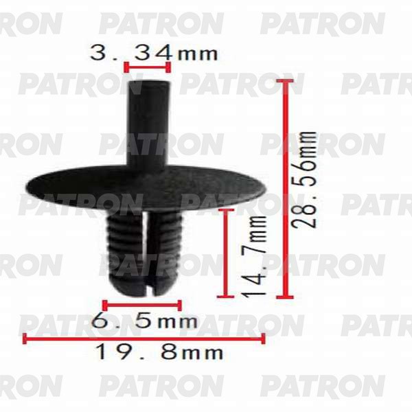 PATRON Клипса пластмассовая
