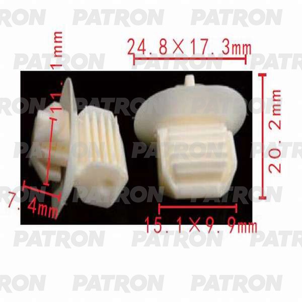 PATRON Клипса пластмассовая