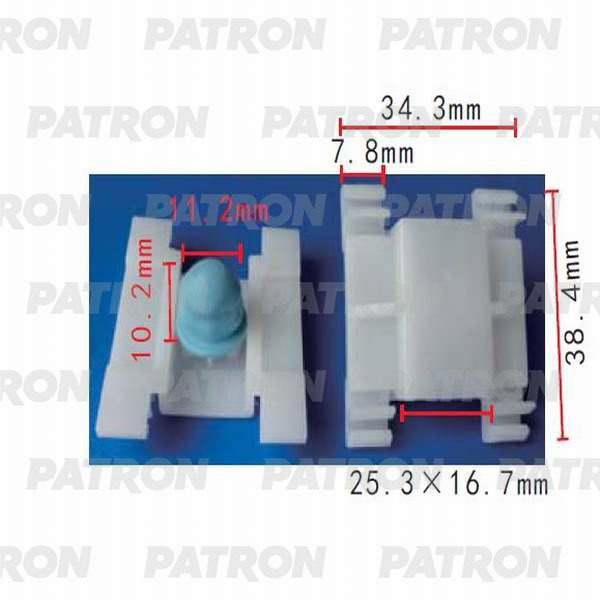 PATRON Зажим пластиковый