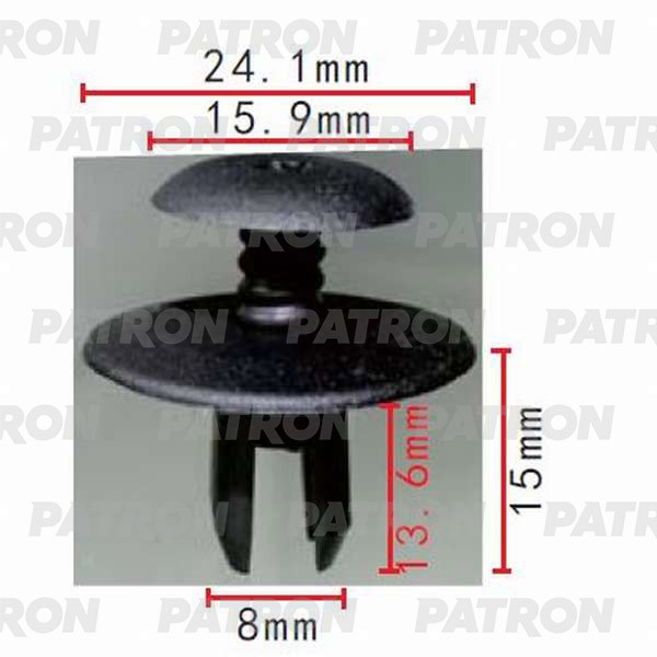 PATRON Клипса пластмассовая