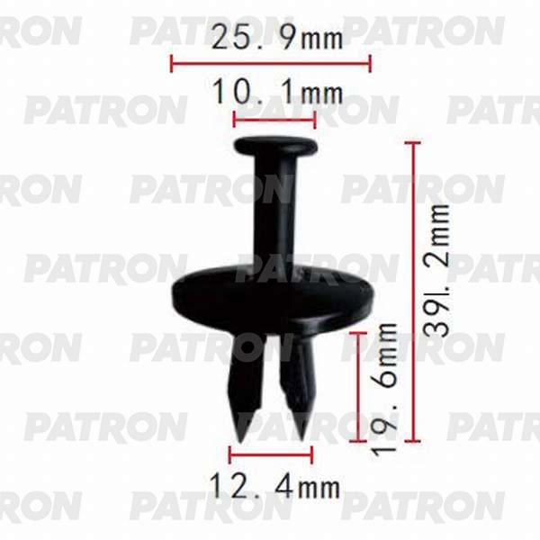 PATRON Клипса пластмассовая