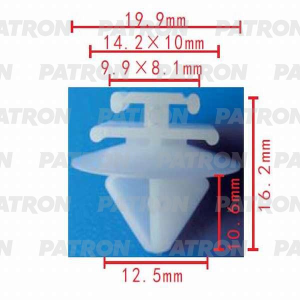 PATRON p370464 - клипса, марка машины ALFA ROMEO; CITROEN; FIAT; LANCIA; PEUGEOT; RENAULT